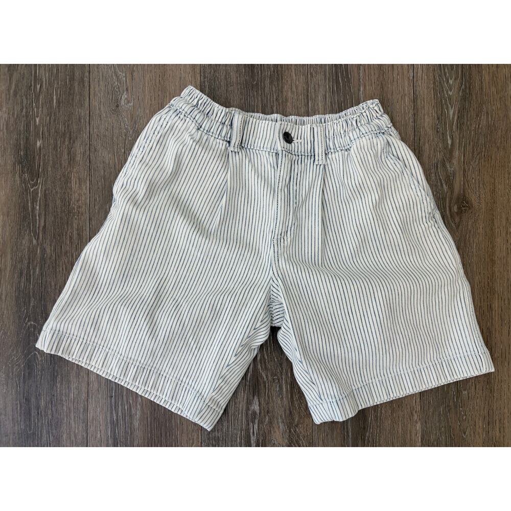 Aerie Striped Shorts XXS Elastic Waist Blue White Casual Summer